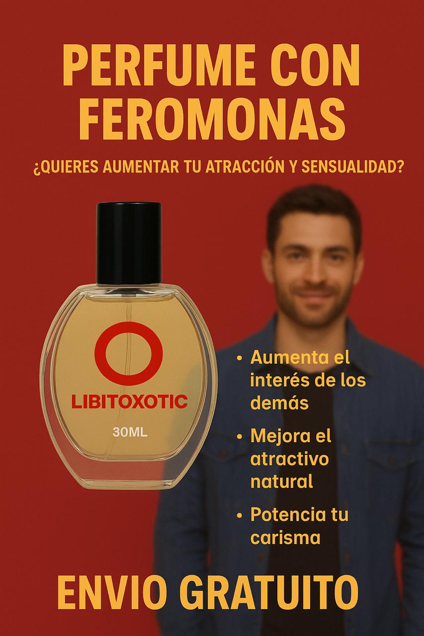 PERFUME DE FEROMONAS LIBIDHOT VERSIÓN 2.0 MEJORADA