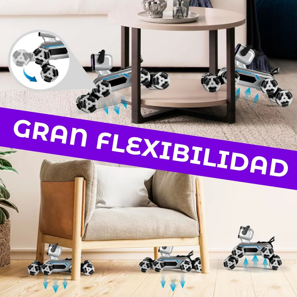 PERRO ROBOT DE ACROBACIAS
