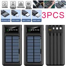 Power bank con carga solar 20.000mah